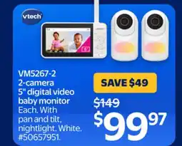 Walmart VM5267-2 2-camera 5 digital video baby monitor offer