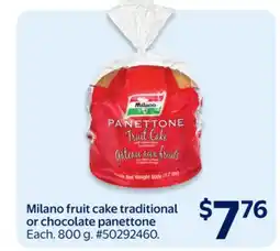 Walmart Milano fruit cake traditional or chocolate panettone offer