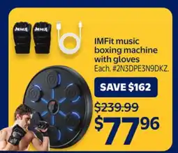 Walmart IMFit music boxing machine with gloves offer