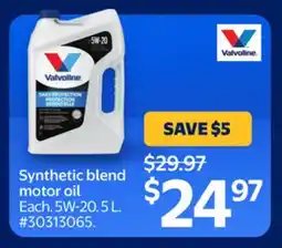 Walmart Synthetic Blend Motor Oil offer