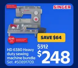Walmart HD 6380 Heavy duty sewing machine bundle offer