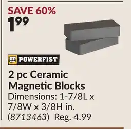Princess Auto 2 pc Ceramic Magnetic Blocks offer