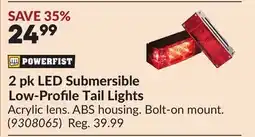 Princess Auto 2 pk LED Submersible Low-Profile Tail Lights offer