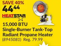 Princess Auto 15,000 BTU Single-Burner Tank-Top Radiant Propane Heater offer