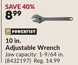 Princess Auto 10 in. Adjustable Wrench offer