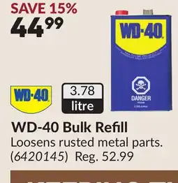 Princess Auto WD-40 Bulk Refill offer