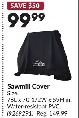 Princess Auto Sawmill Cover offer