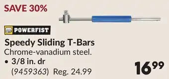 Princess Auto Speedy Sliding T-Bars offer