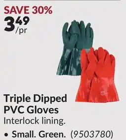 Princess Auto Triple Dipped PVC Gloves offer