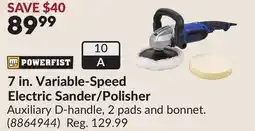 Princess Auto 7 in. Variable-Speed Electric Sander/Polisher offer
