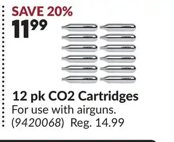Princess Auto 12 pk CO2 Cartridges offer