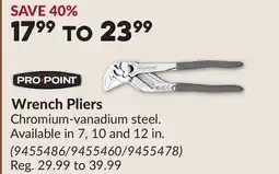 Princess Auto Wrench Pliers offer