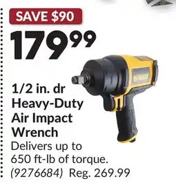 Princess Auto 1/2 in. dr Heavy-Duty Air Impact Wrench offer