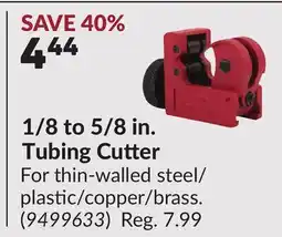Princess Auto 1/8 to 5/8 in. Tubing Cutter offer