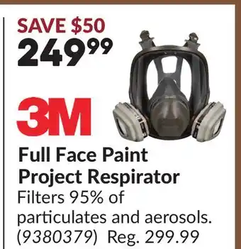 Princess Auto Full Face Paint Project Respirator offer
