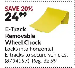 Princess Auto E-Track Removable Wheel Chock offer
