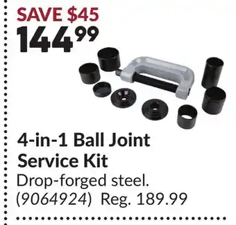 Princess Auto 4-in-1 Ball Joint Service Kit offer