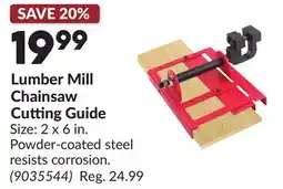 Princess Auto Lumber Mill Chainsaw Cutting Guide offer