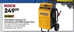 Princess Auto 40A Battery Charger/3A Maintainer with 200A Engine Start offer