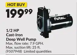 Princess Auto 1/2 HP Cast-Iron Deep Well Pump offer