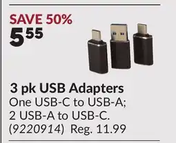Princess Auto 3 pk USB Adapters offer