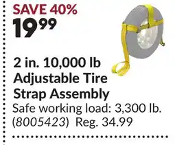 Princess Auto 2 in. 10,000 lb Adjustable Tire Strap Assembly offer