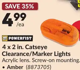 Princess Auto 4 x 2 in. Catseye Clearance/Marker Lights offer