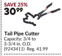 Princess Auto Tail Pipe Cutter offer