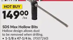 Princess Auto SDS Max Hollow Bits, 1-1/8 x 47-1/4 in offer