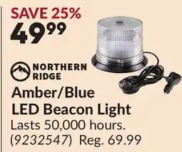 Princess Auto Amber/Blue LED Beacon Light offer
