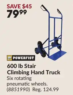 Princess Auto 600 lb Stair Climbing Hand Truck offer