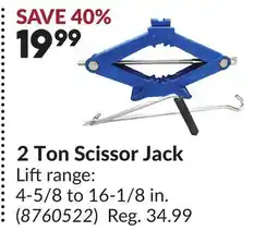 Princess Auto 2 Ton Scissor Jack offer