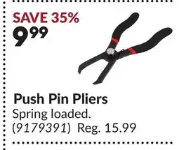 Princess Auto Push Pin Pliers offer