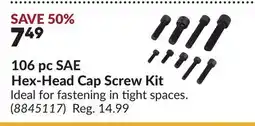 Princess Auto 106 pc SAE Hex-Head Cap Screw Kit offer