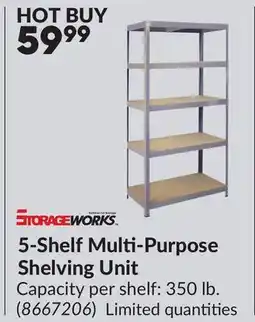 Princess Auto 5-Shelf Multi-Purpose Shelving Unit offer