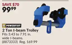 Princess Auto 2 Ton I-beam Trolley offer