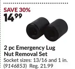 Princess Auto 2 pc Emergency Lug Nut Removal Set offer