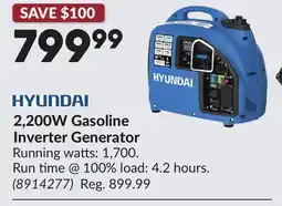 Princess Auto 2,200W Gasoline Inverter Generator offer