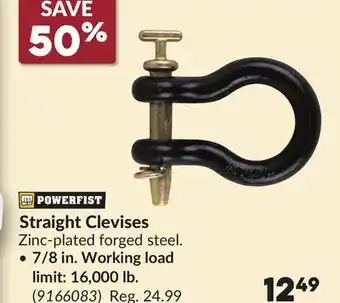 Princess Auto Straight Clevises offer