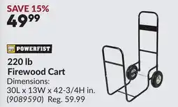 Princess Auto 220 lb Firewood Cart offer