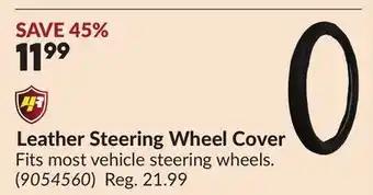 Princess Auto Leather Steering Wheel Cover offer