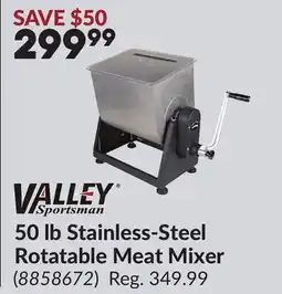 Princess Auto 50 lb Stainless-Steel Rotatable Meat Mixer offer