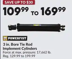 Princess Auto POWERFIST 3 in. Bore Tie Rod Implement Cylinders offer