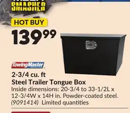 Princess Auto 2-3/4 cu. Steel Trailer Tongue Box offer