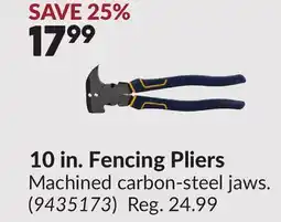 Princess Auto 10 in. Fencing Pliers offer