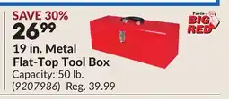 Princess Auto 19 in. Metal Flat-Top Tool Box offer