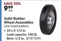Princess Auto Solid-Rubber Wheel Assemblies offer