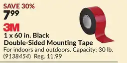 Princess Auto 1 x 60 in. Black Double-Sided Mounting Tape offer