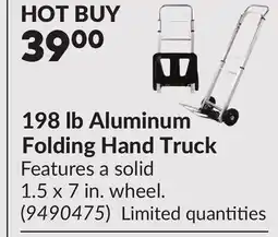 Princess Auto 198 lb Aluminum Folding Hand Truck offer