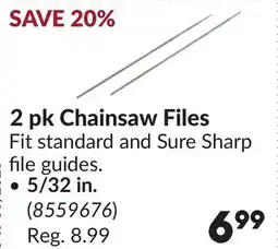 Princess Auto 2 pk Chainsaw Files, 5/32 in offer